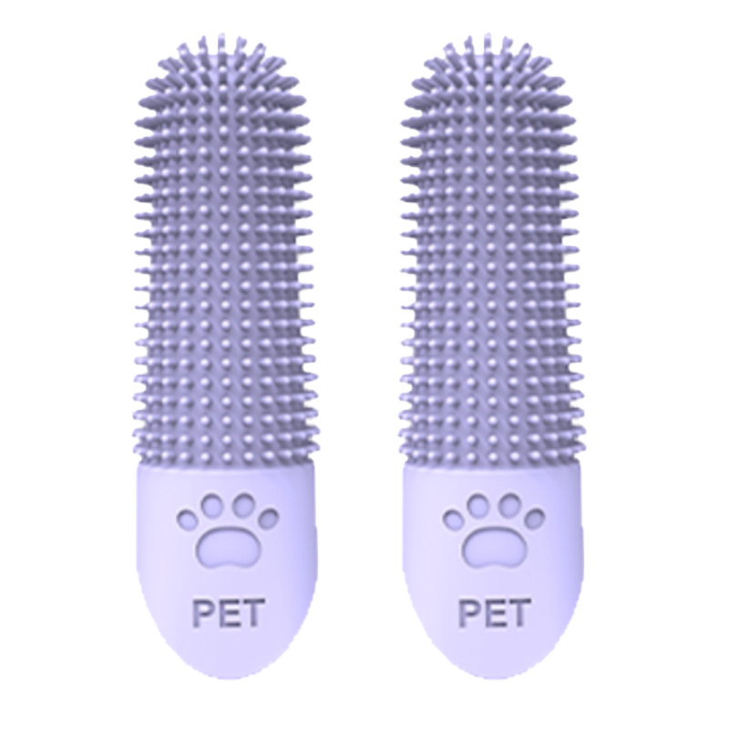 Easy Use Silicone Dog Toothbrush (2 Pack)