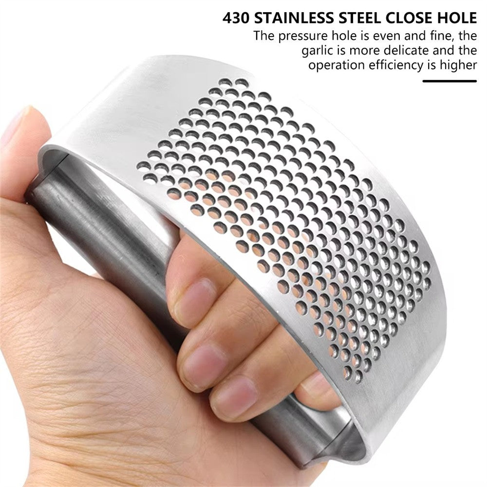 Ergonomic Handheld Garlic Crusher