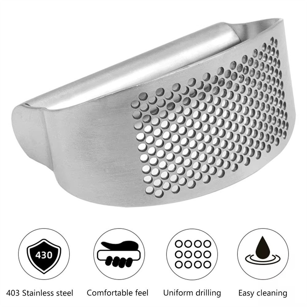 Ergonomic Handheld Garlic Crusher